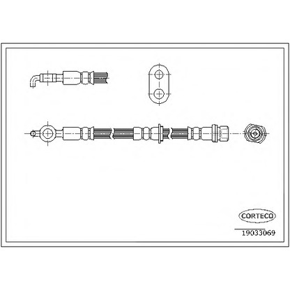 Photo Brake Hose CORTECO 19033069