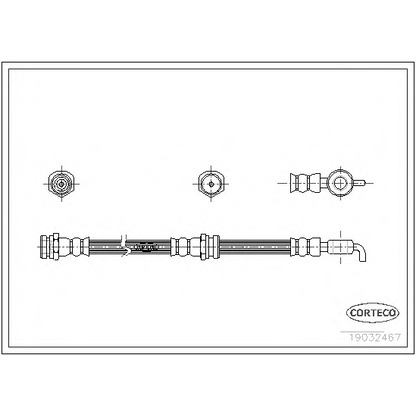 Photo Brake Hose CORTECO 19032467