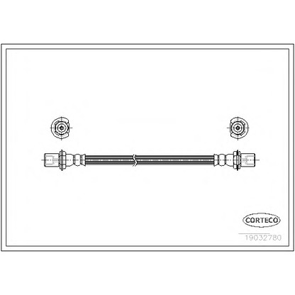 Zdjęcie Przewód hamulcowy elastyczny CORTECO 19032780