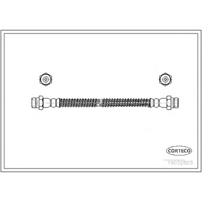 Фото Тормозной шланг CORTECO 19032803