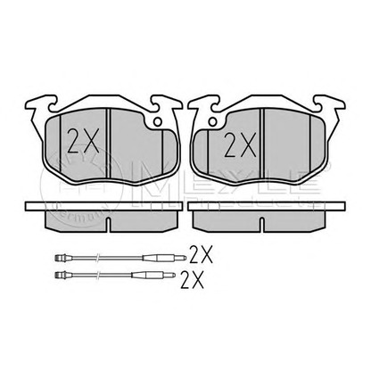 Photo Brake Pad Set, disc brake MEYLE 0252090618W