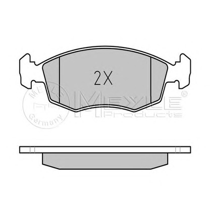 Photo Brake Pad Set, disc brake MEYLE 0252090818