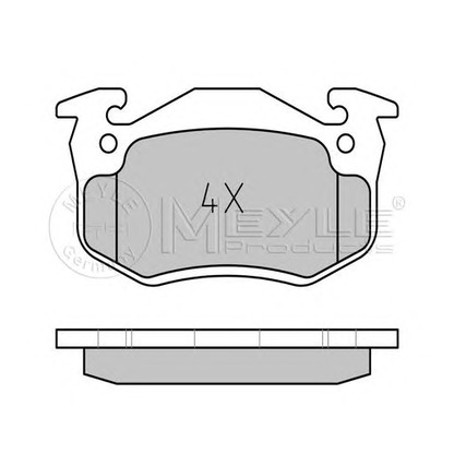 Foto Bremsbelagsatz, Scheibenbremse MEYLE 0252109615W