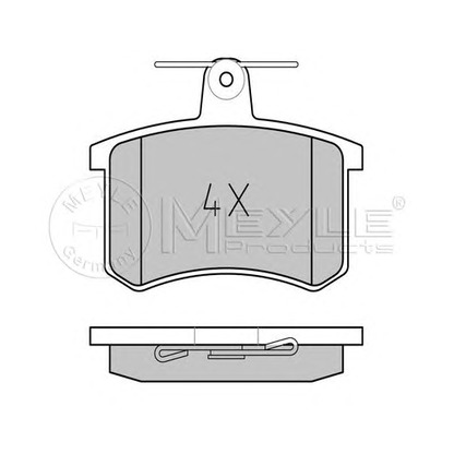 Photo Brake Pad Set, disc brake MEYLE 0252114416