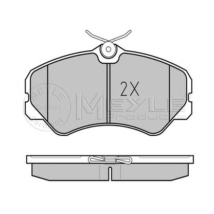 Фото Комплект тормозных колодок, дисковый тормоз MEYLE 0252120519W
