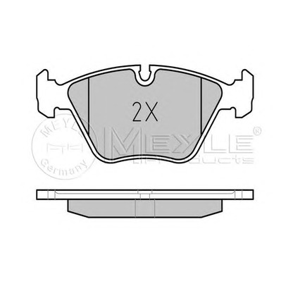 Photo Kit de plaquettes de frein, frein à disque MEYLE 0252121118