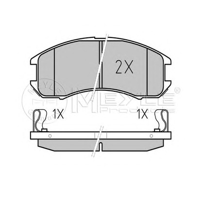 Photo Brake Pad Set, disc brake MEYLE 0252137815W