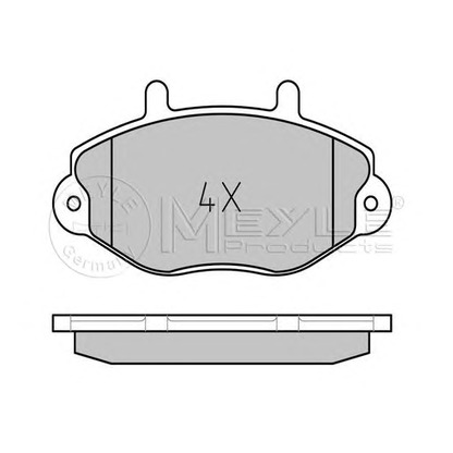 Фото Комплект тормозных колодок, дисковый тормоз MEYLE 0252146918
