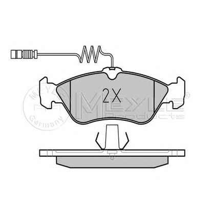 Фото Комплект тормозных колодок, дисковый тормоз MEYLE 0252159218PD