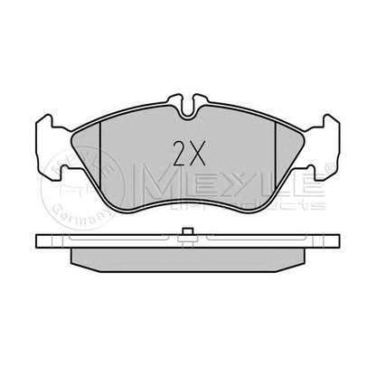 Photo Kit de plaquettes de frein, frein à disque MEYLE 0252159218