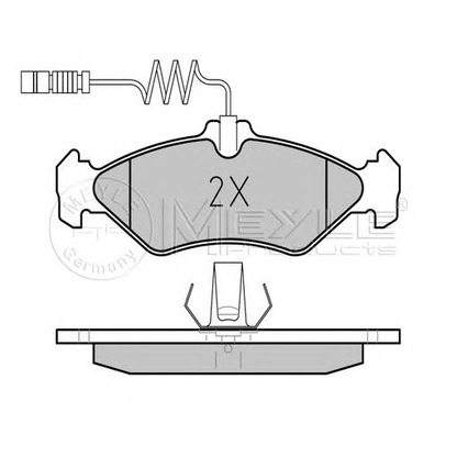 Photo Brake Pad Set, disc brake MEYLE 0252162117PD