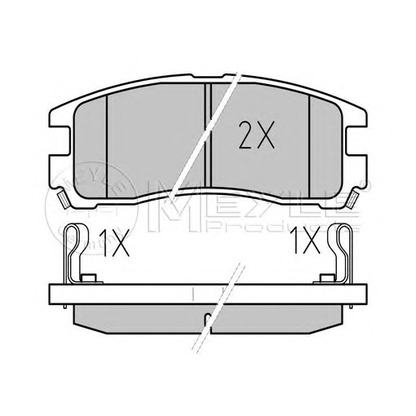 Photo Brake Pad Set, disc brake MEYLE 0252170615W