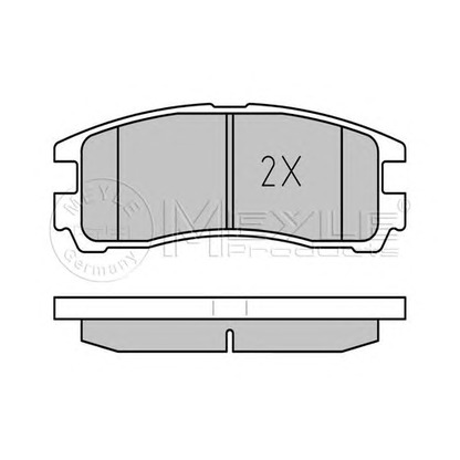 Photo Brake Pad Set, disc brake MEYLE 0252170615W