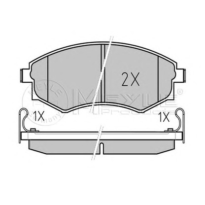 Photo Brake Pad Set, disc brake MEYLE 0252172517W