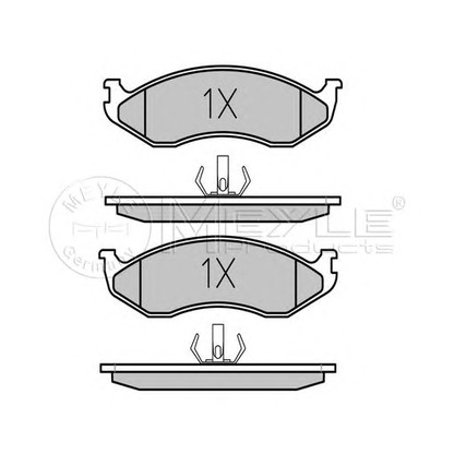 Photo Brake Pad Set, disc brake MEYLE 0252182217