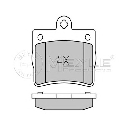 Фото Комплект тормозных колодок, дисковый тормоз MEYLE 0252190015