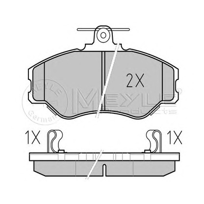 Photo Brake Pad Set, disc brake MEYLE 0252308119W