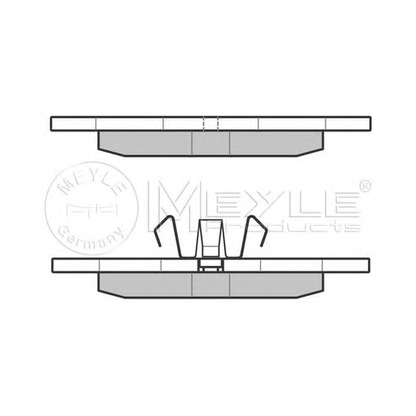 Foto Kit pastiglie freno, Freno a disco MEYLE 0252311218