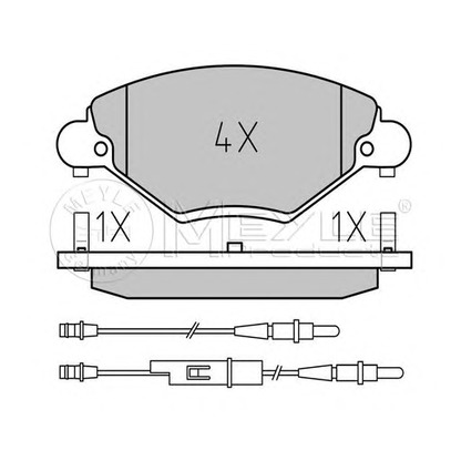 Photo Brake Pad Set, disc brake MEYLE 0252327717W