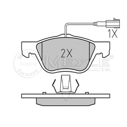 Photo Brake Pad Set, disc brake MEYLE 0252328919W