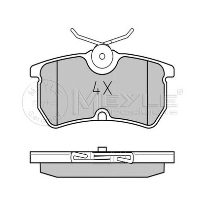 Photo Brake Pad Set, disc brake MEYLE 0252335314PD