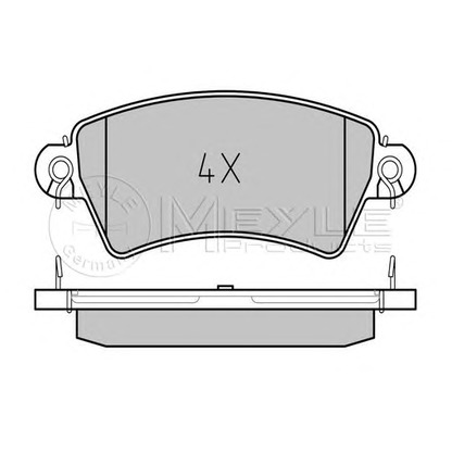 Photo Brake Pad Set, disc brake MEYLE 0252339617