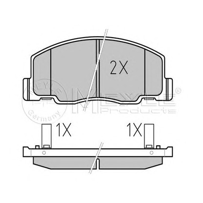Foto Bremsbelagsatz, Scheibenbremse MEYLE 0252350515W