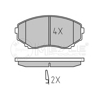 Photo Brake Pad Set, disc brake MEYLE 0252351516W