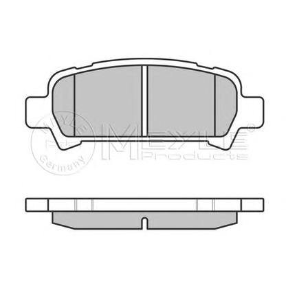 Фото Комплект тормозных колодок, дисковый тормоз MEYLE 0252357214W
