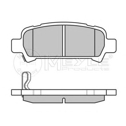 Фото Комплект тормозных колодок, дисковый тормоз MEYLE 0252357214W