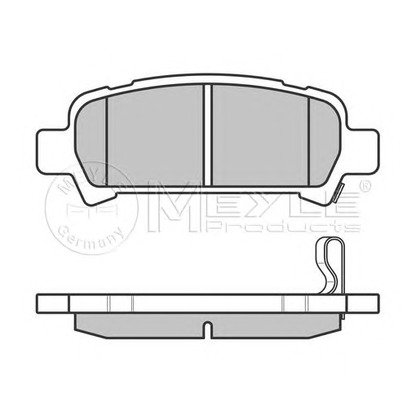 Фото Комплект тормозных колодок, дисковый тормоз MEYLE 0252357214W