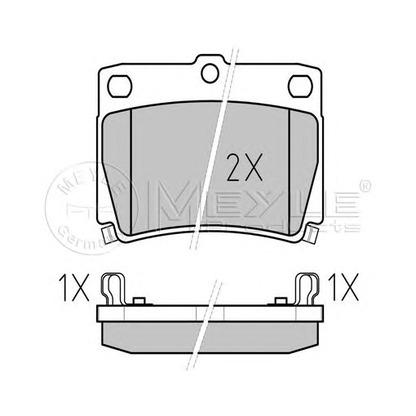 Foto Bremsbelagsatz, Scheibenbremse MEYLE 0252359315W