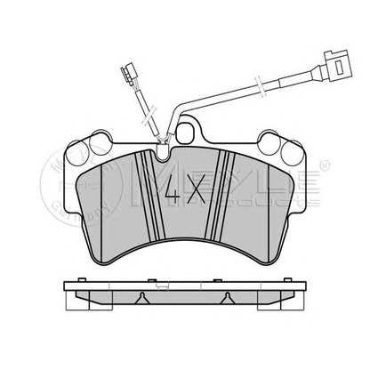 Photo Brake Pad Set, disc brake MEYLE 0252369317PD