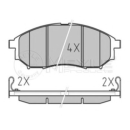 Photo Brake Pad Set, disc brake MEYLE 0252369816W