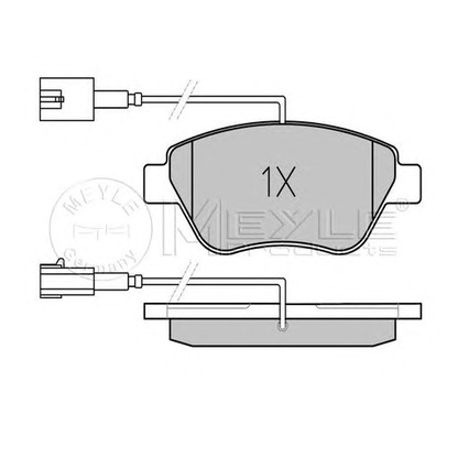 Photo Brake Pad Set, disc brake MEYLE 0252370517PD