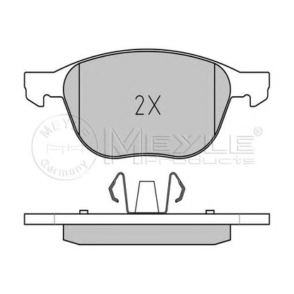 Photo Brake Pad Set, disc brake MEYLE 0252372318PD