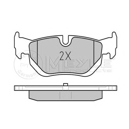 Photo Brake Pad Set, disc brake MEYLE 0252392617PD