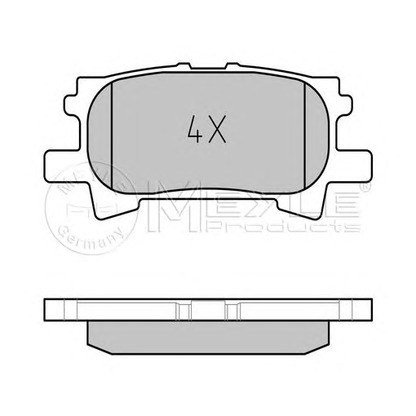 Photo Brake Pad Set, disc brake MEYLE 0252396715