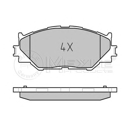 Photo Brake Pad Set, disc brake MEYLE 0252398317