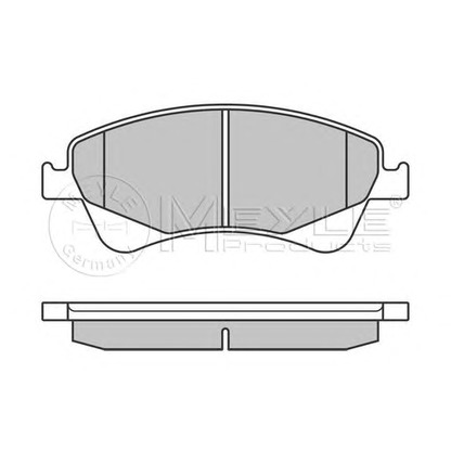 Zdjęcie Zestaw klocków hamulcowych, hamulce tarczowe MEYLE 0252420419W