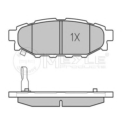 Photo Brake Pad Set, disc brake MEYLE 0252427114W