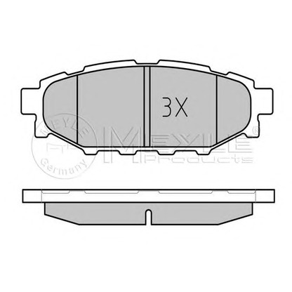 Photo Brake Pad Set, disc brake MEYLE 0252427114W