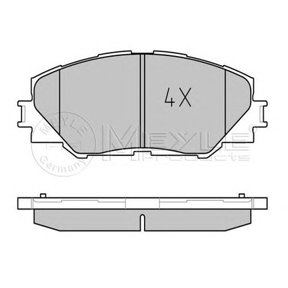 Photo Brake Pad Set, disc brake MEYLE 0252433717