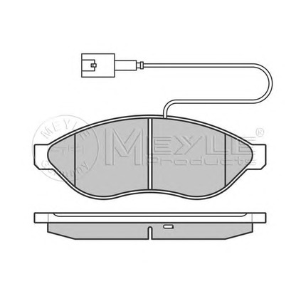 Photo Brake Pad Set, disc brake MEYLE 0252446819W2