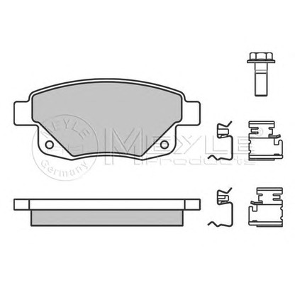 Photo Brake Pad Set, disc brake MEYLE 0252448617W