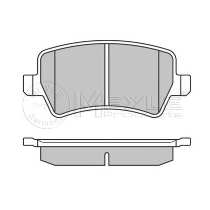 Photo Brake Pad Set, disc brake MEYLE 0252449617