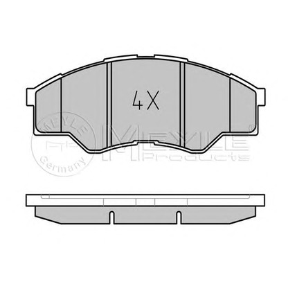 Photo Brake Pad Set, disc brake MEYLE 0252456716