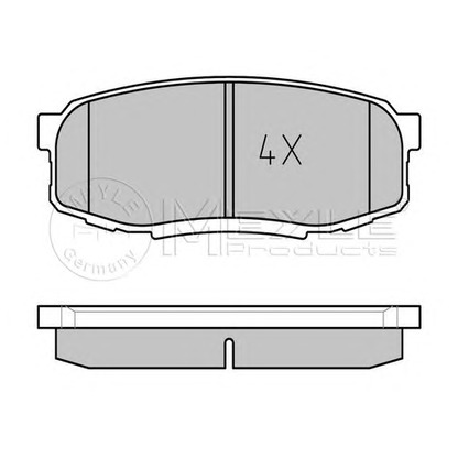 Photo Brake Pad Set, disc brake MEYLE 0252465317