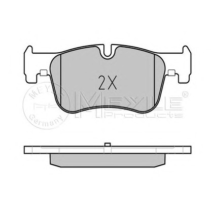 Фото Комплект тормозных колодок, дисковый тормоз MEYLE 0252501418