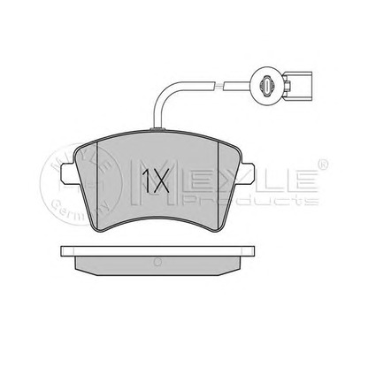 Photo Brake Pad Set, disc brake MEYLE 0252529118